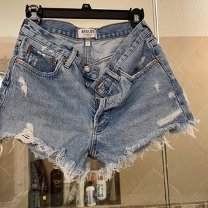 Agolde cut off Jean shorts size 27